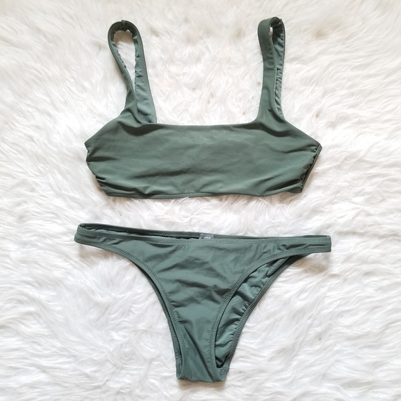 aerie Other - Aerie Olive Green Bikini Set